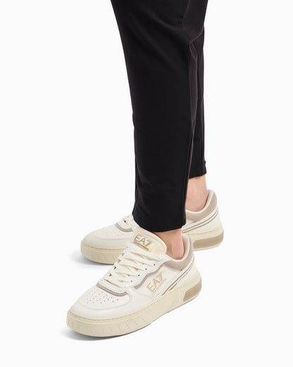 Stretch cotton crewneck logo Tracksuit