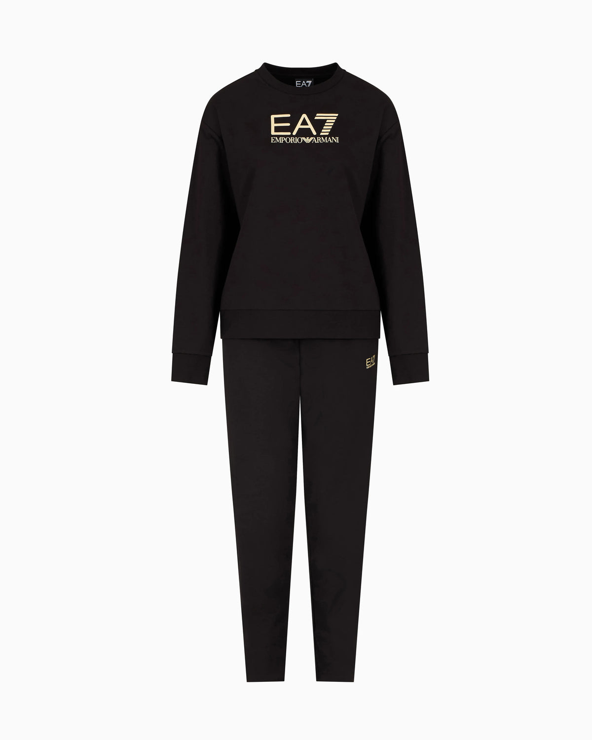 Stretch cotton crewneck logo Tracksuit