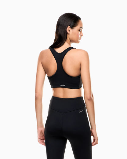 Medium-support sports bra in VIGOR7 technical fabric