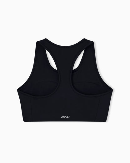 Medium-support sports bra in VIGOR7 technical fabric
