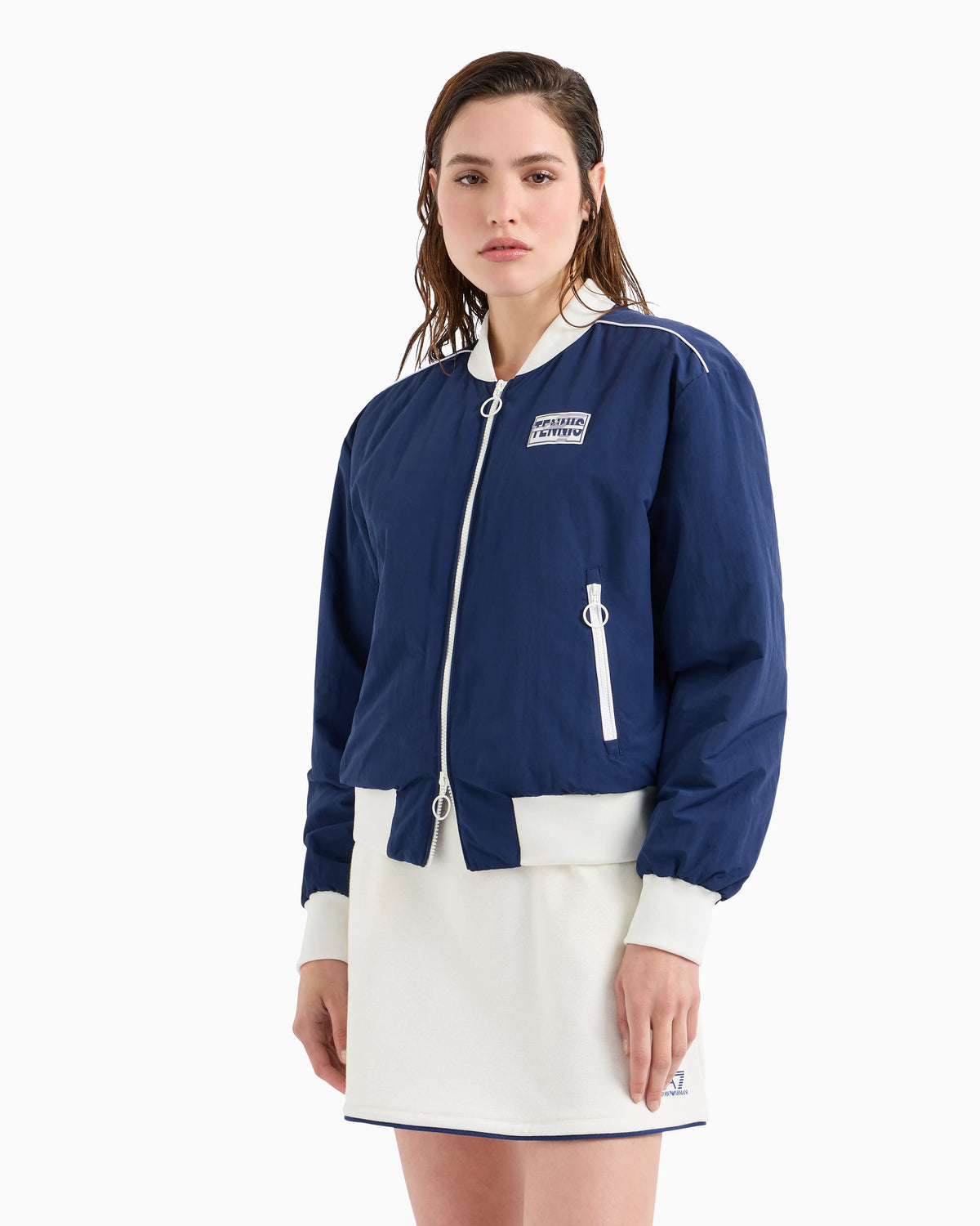 Tennis Club stretch-nylon bomber jacket