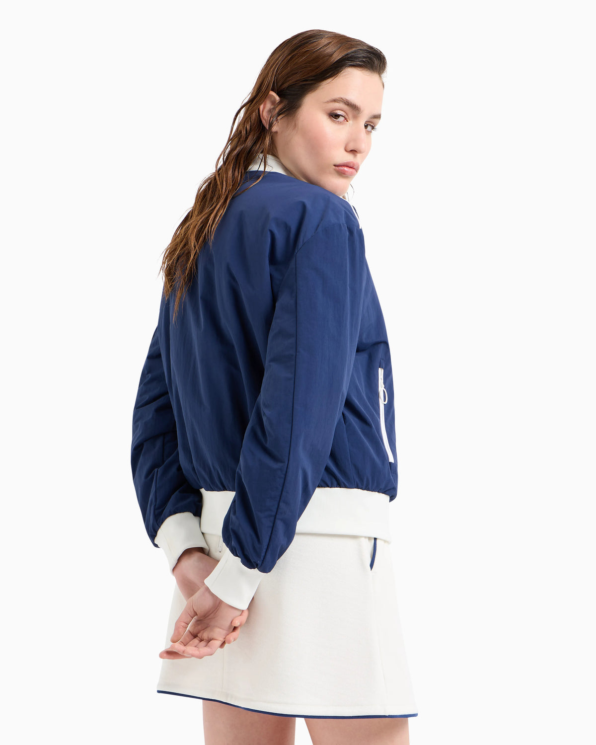 Tennis Club stretch-nylon bomber jacket