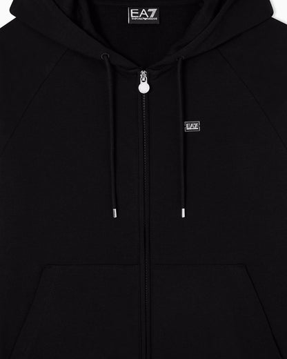 Logo sweatshirt with zip and drawstring hood Core Lady