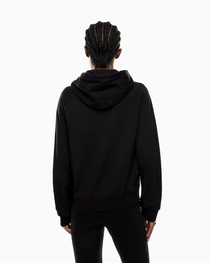Logo sweatshirt with zip and drawstring hood Core Lady