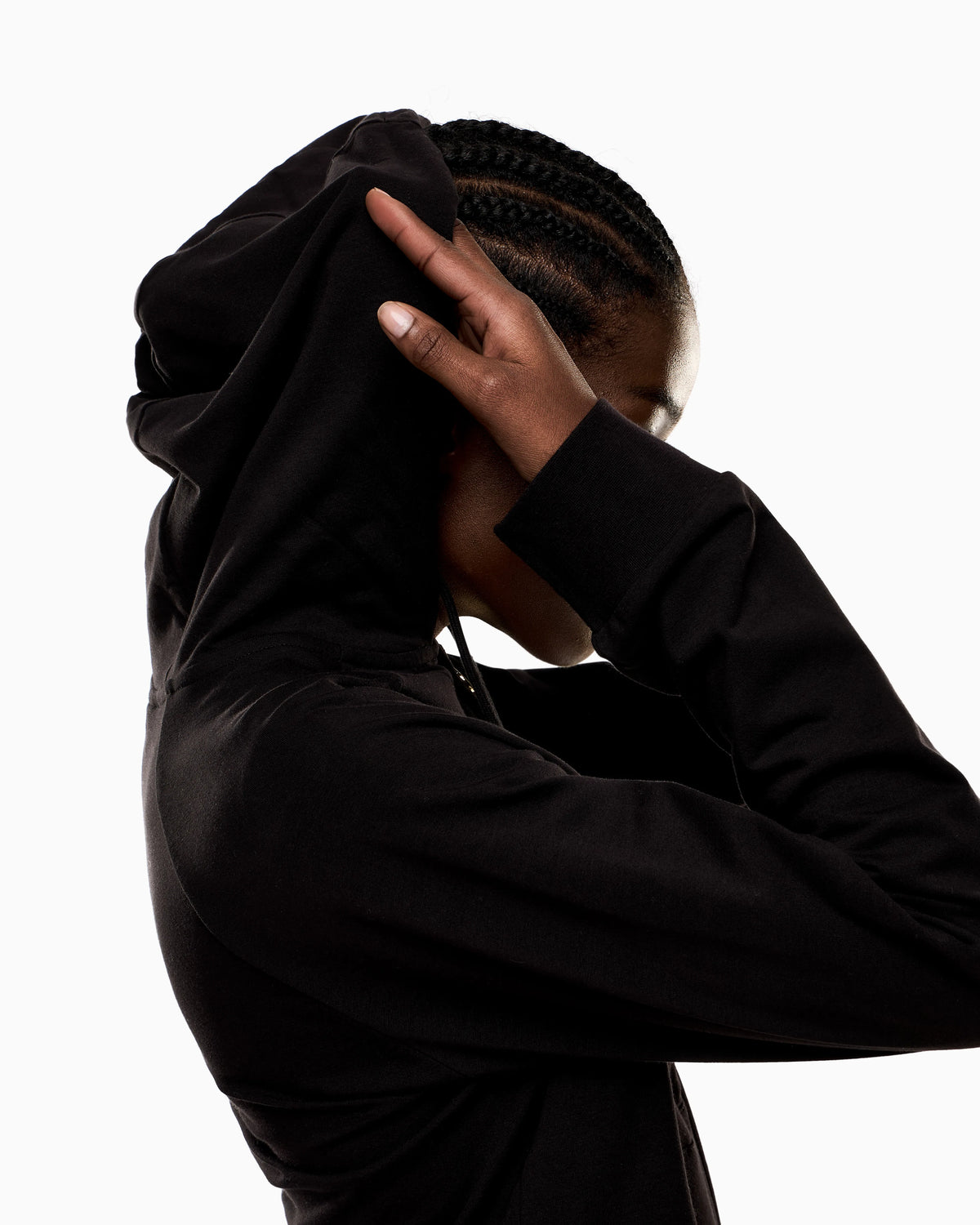 Logo sweatshirt with zip and drawstring hood Core Lady