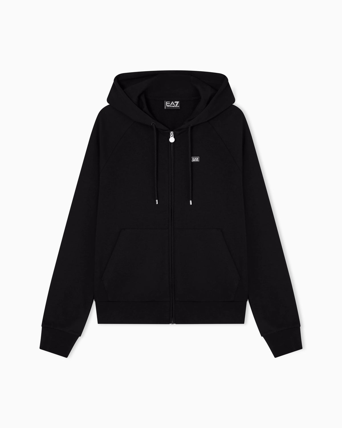 Logo sweatshirt with zip and drawstring hood Core Lady
