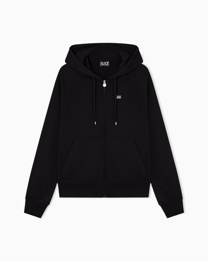 Logo sweatshirt with zip and drawstring hood Core Lady