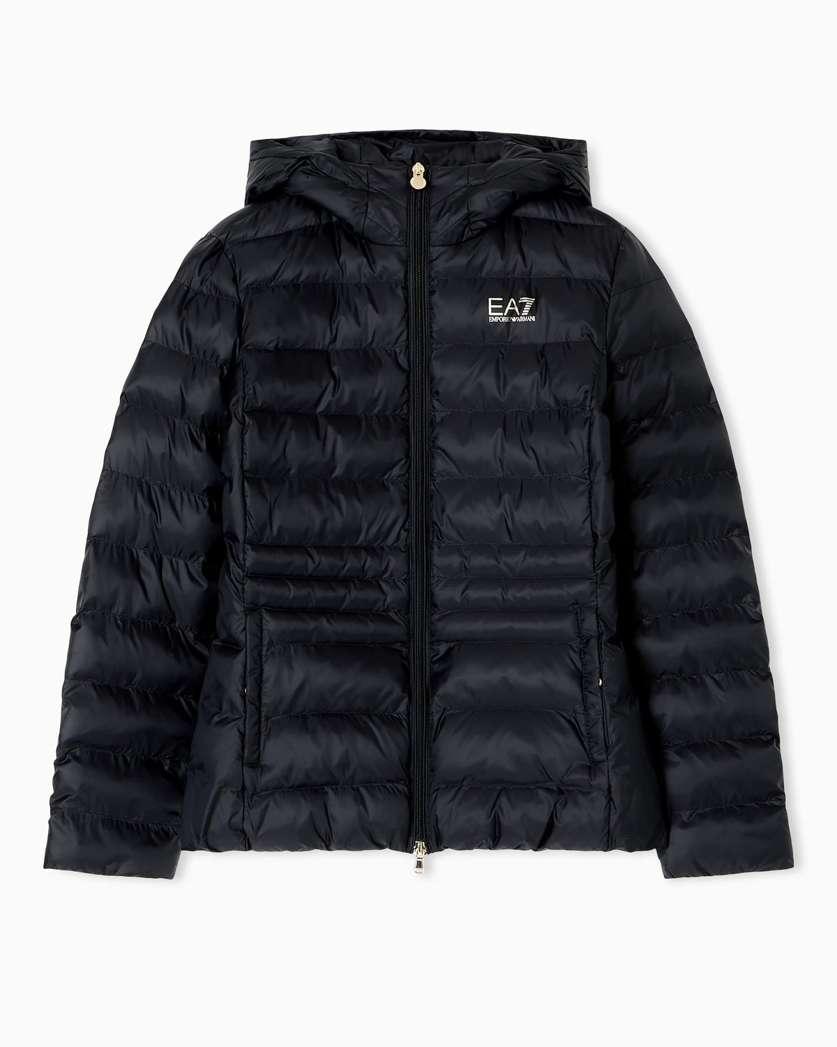 Padded jacket with a fixed hood and front zip Core Lady