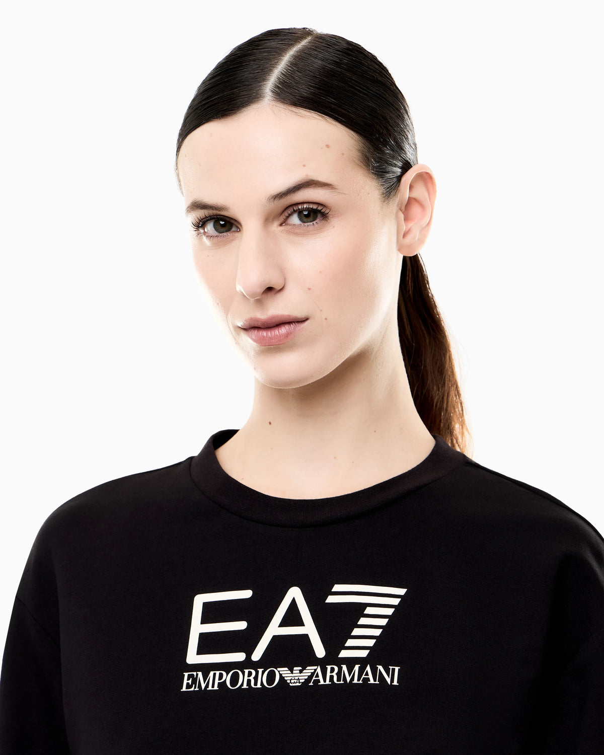 Stretch cotton-jersey T-shirt and shorts set