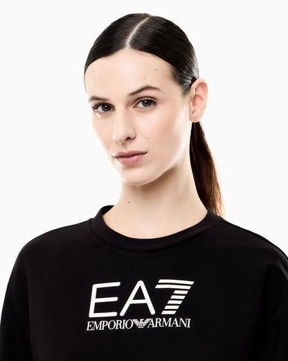 Stretch cotton-jersey T-shirt and shorts set