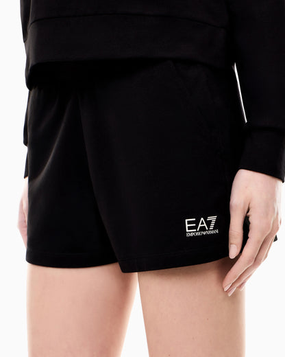 Stretch cotton-jersey T-shirt and shorts set