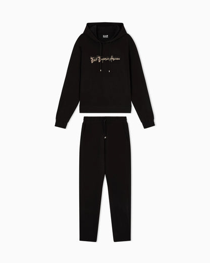 stretch cotton-blend tracksuit