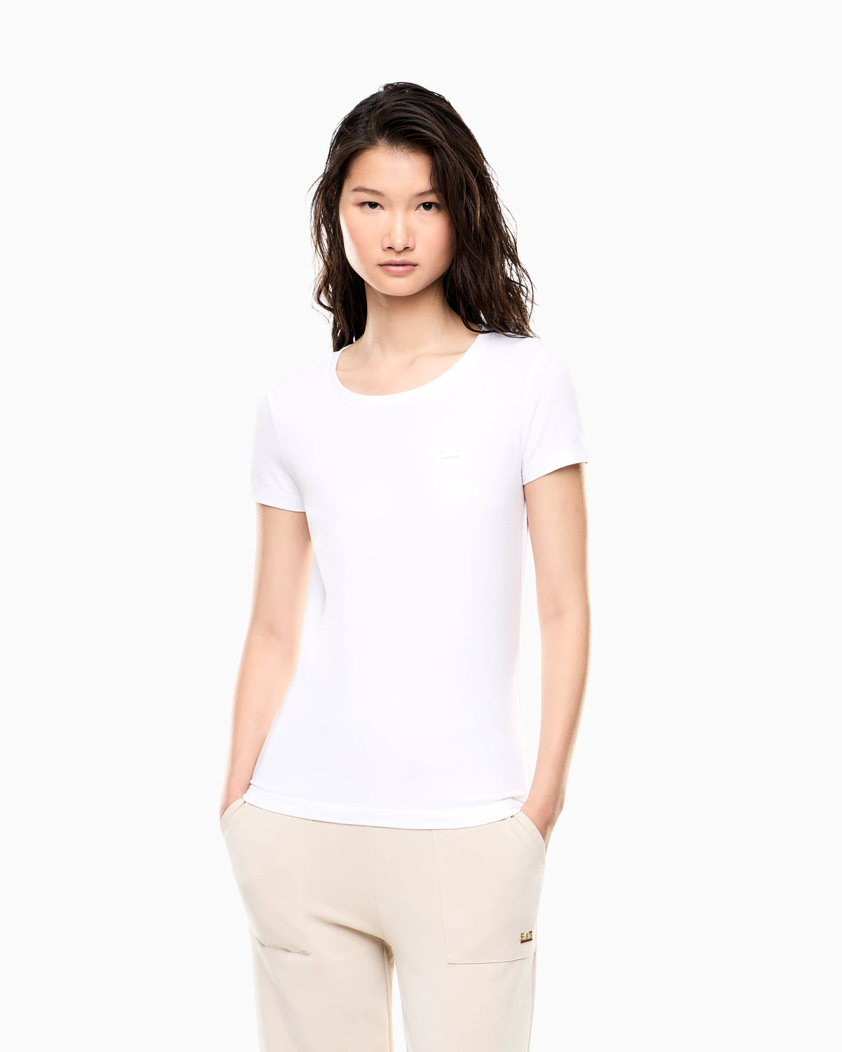 Slim fit T-shirt Core Lady in cotton jersey