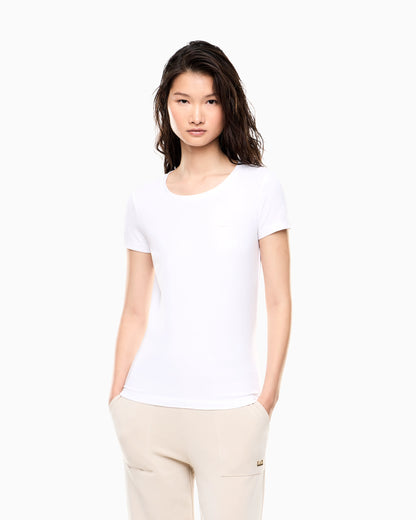 Slim fit T-shirt Core Lady in cotton jersey
