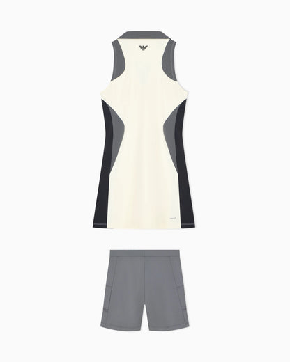 Polo pique dress Tennis Pro slim fit stretch jersey
