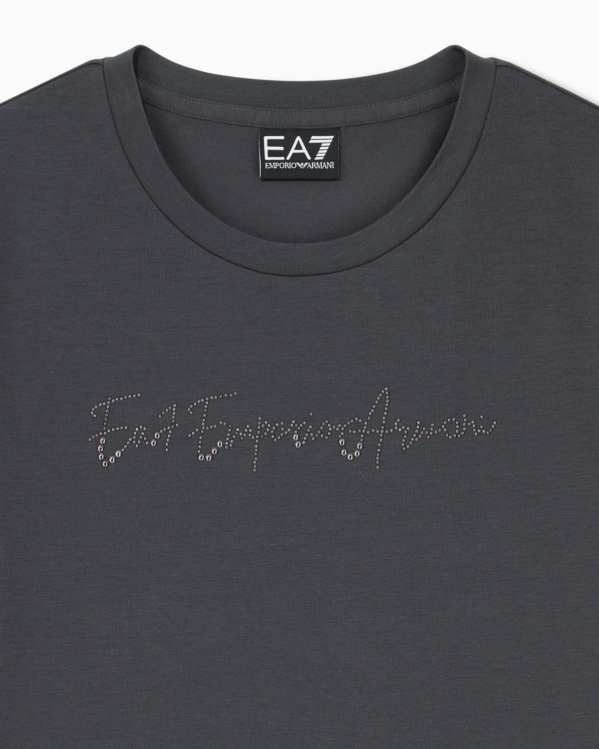 Slim-fit t-shirt Logo Series in cotton jersey with studs