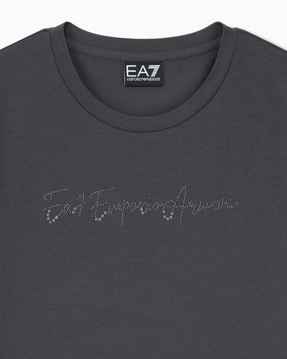 Slim-fit t-shirt Logo Series in cotton jersey with studs
