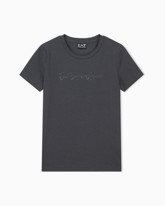 Slim-fit t-shirt Logo Series in cotton jersey with studs