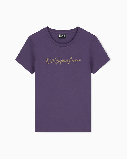 Slim-fit t-shirt Logo Series in cotton jersey with studs