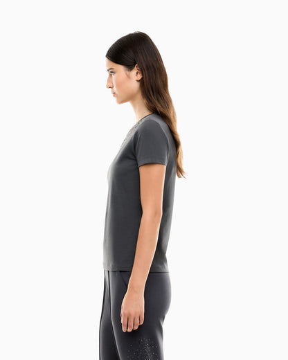 Slim-fit t-shirt Precious in cotton jersey