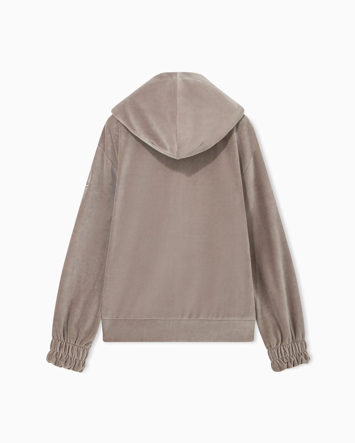 Regular fit full-zip hoodie Athletic Velour in cotton