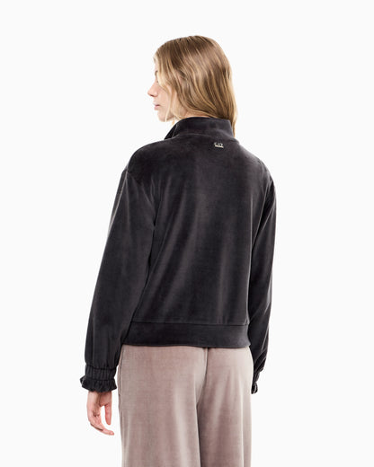 sweatshirt athletic velour regular fit jersey