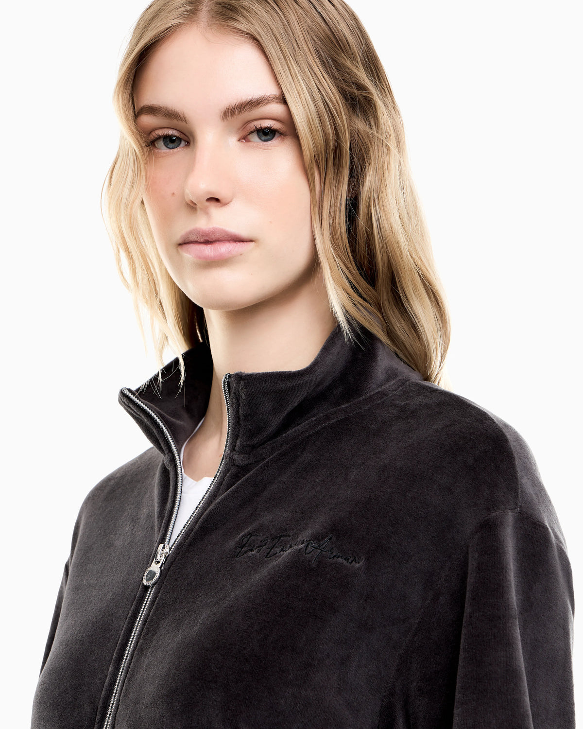 sweatshirt athletic velour regular fit jersey