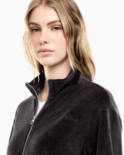 sweatshirt athletic velour regular fit jersey