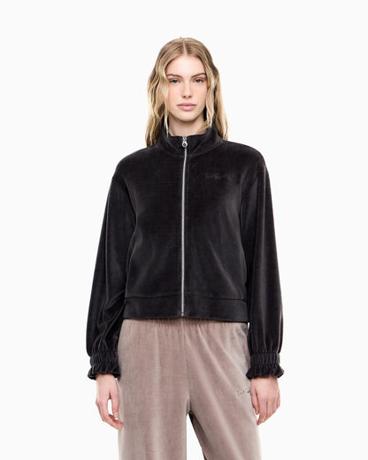 sweatshirt athletic velour regular fit jersey