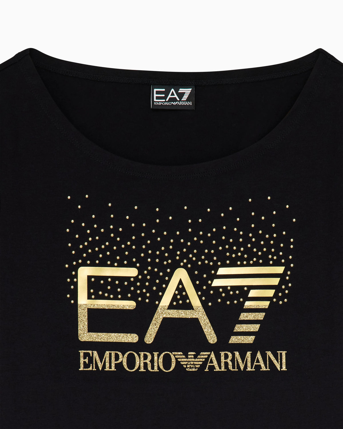 Slim-fit t-shirt Logo Series in cotton with shiny studs