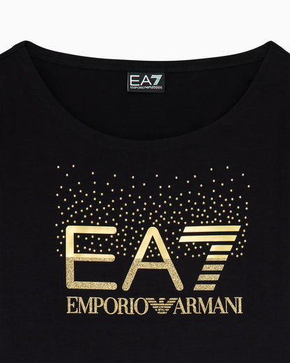Slim-fit t-shirt Logo Series in cotton with shiny studs