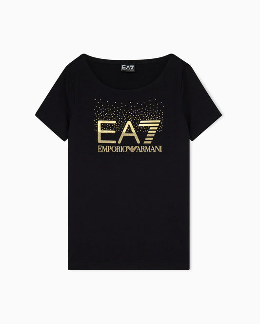 Slim-fit t-shirt Logo Series in cotton with shiny studs