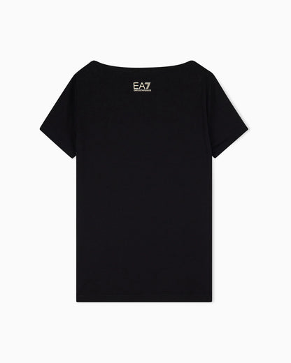 Slim-fit t-shirt Logo Series in cotton with shiny studs