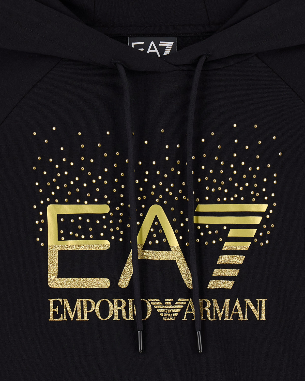 Tracksuit regular fit hooded in cotton with shiny studs