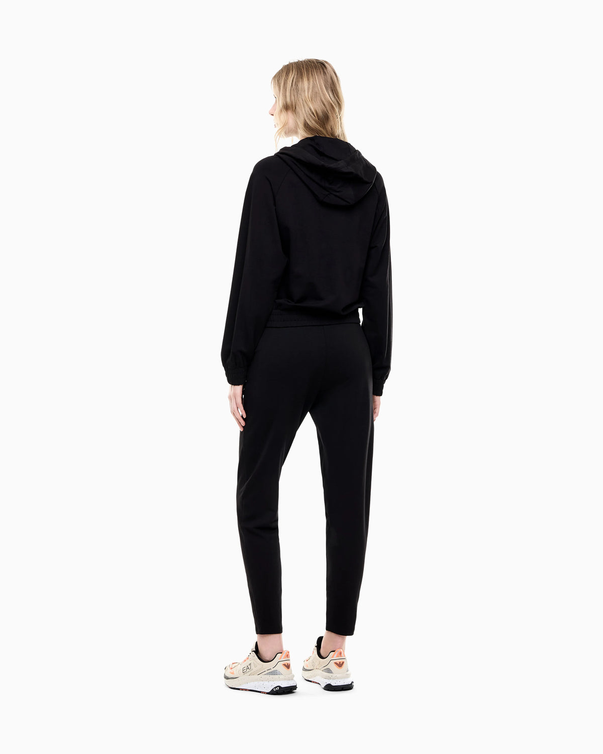 Tracksuit regular fit hooded in cotton with shiny studs