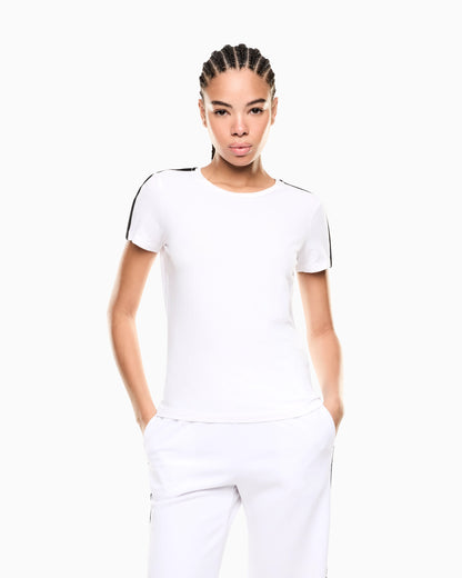 Logo Series jersey T-shirt with logo tape detail