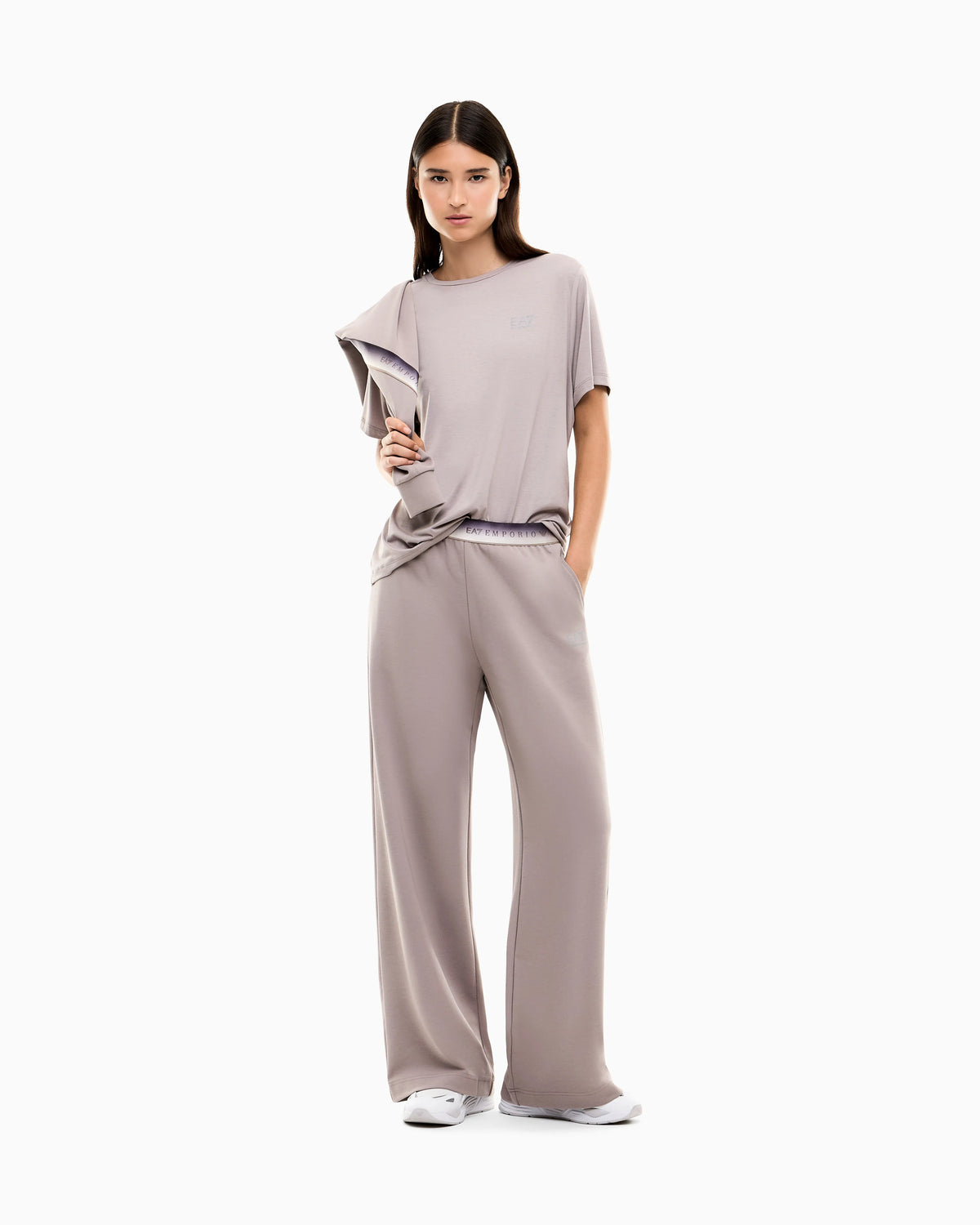 Regular fit T-shirt Natural Ventus 7 in viscose blend