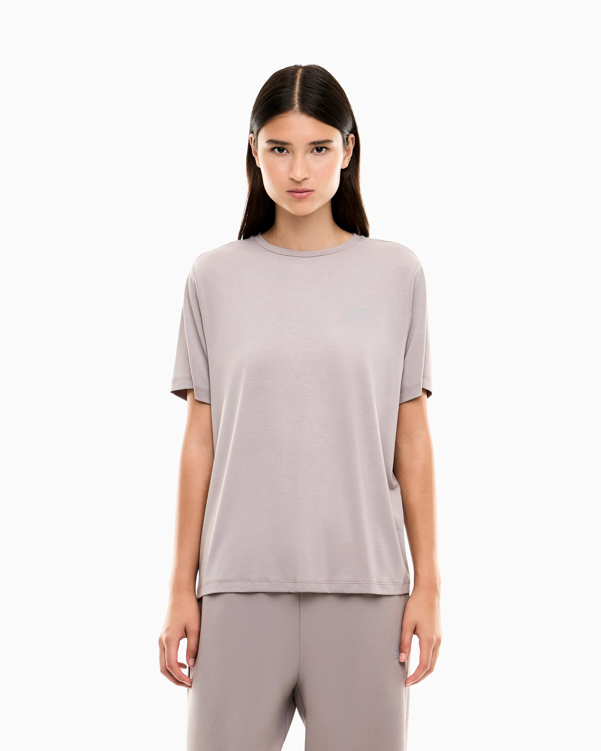 Regular fit T-shirt Natural Ventus 7 in viscose blend