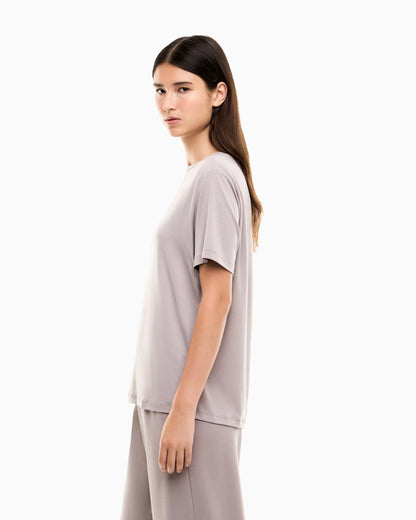 Regular fit T-shirt Natural Ventus 7 in viscose blend