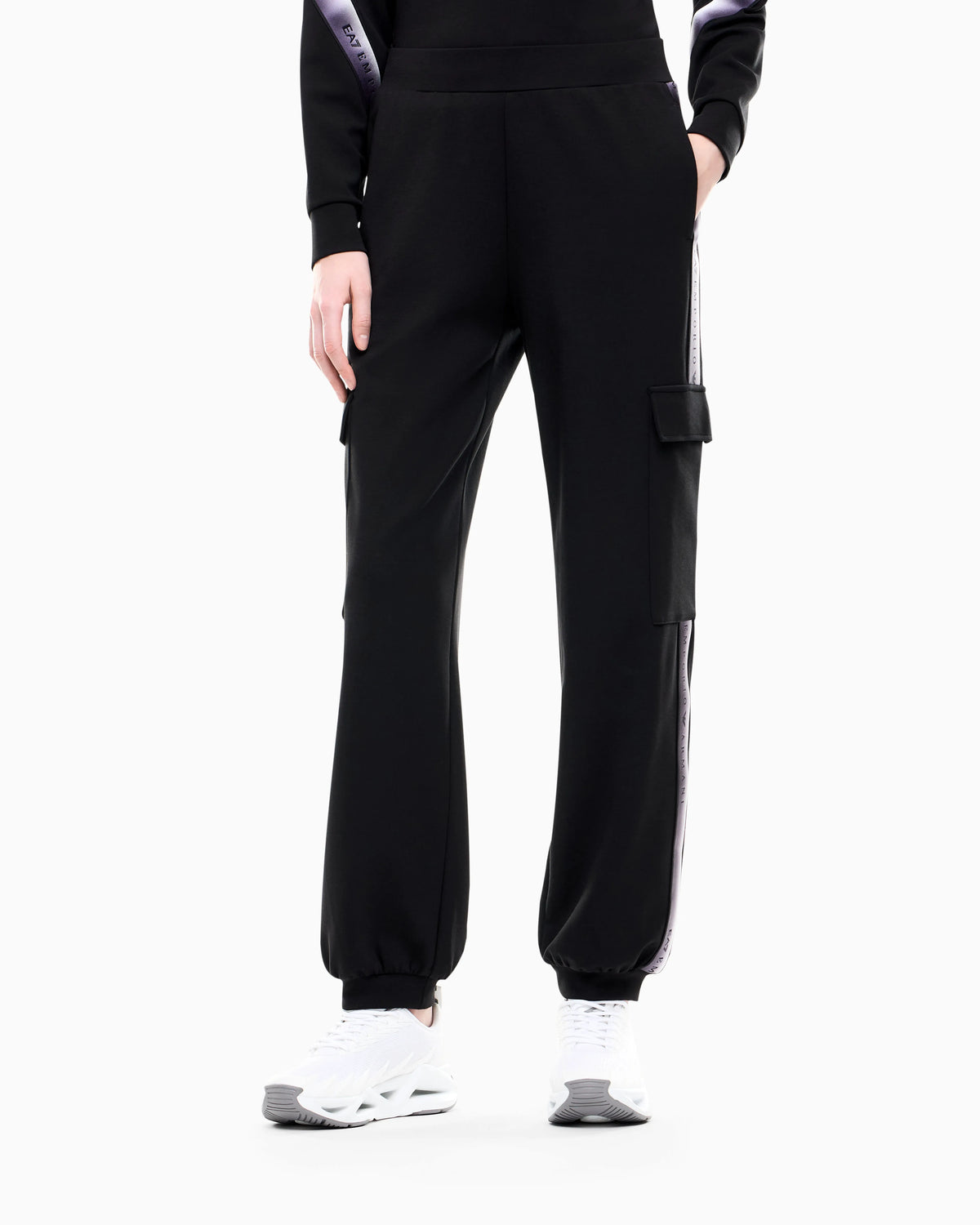 Cargo pants Natural Ventus 7 in stretch cotton and modal