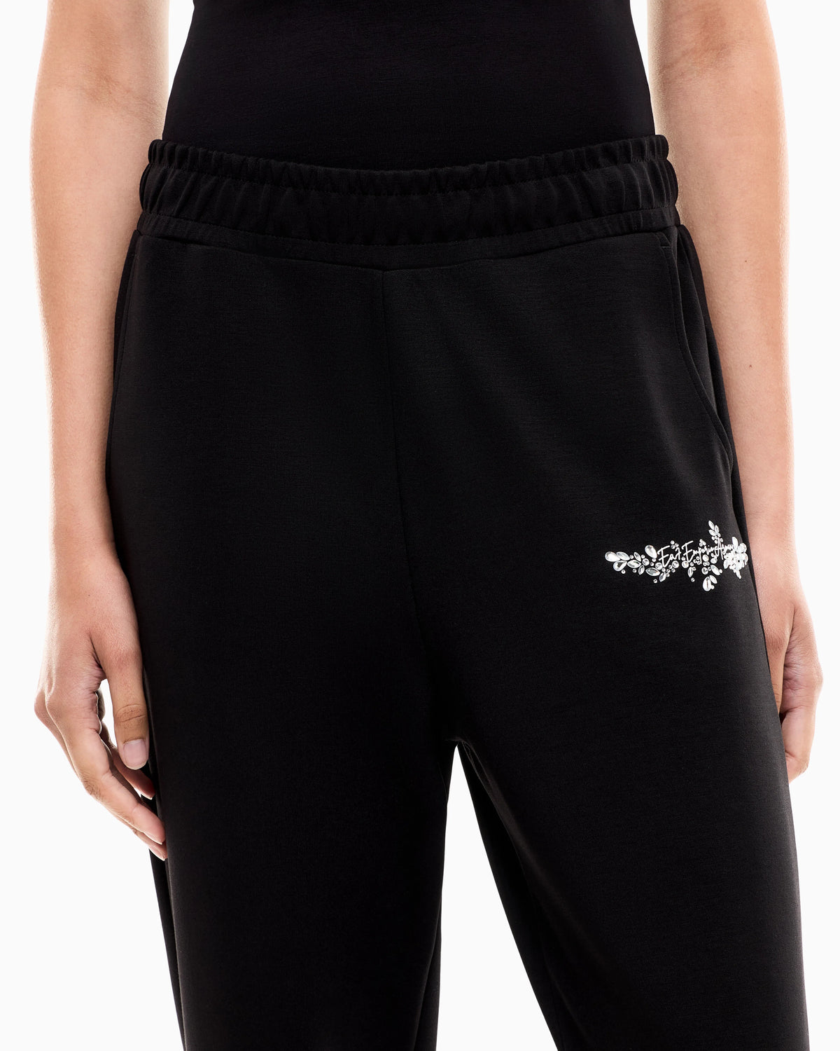 Trousers Logo Series regular fit jersey in modal blend