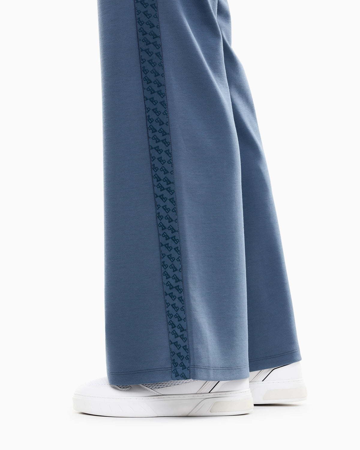 Oversized pants Logo Series in stretch cotton and modal