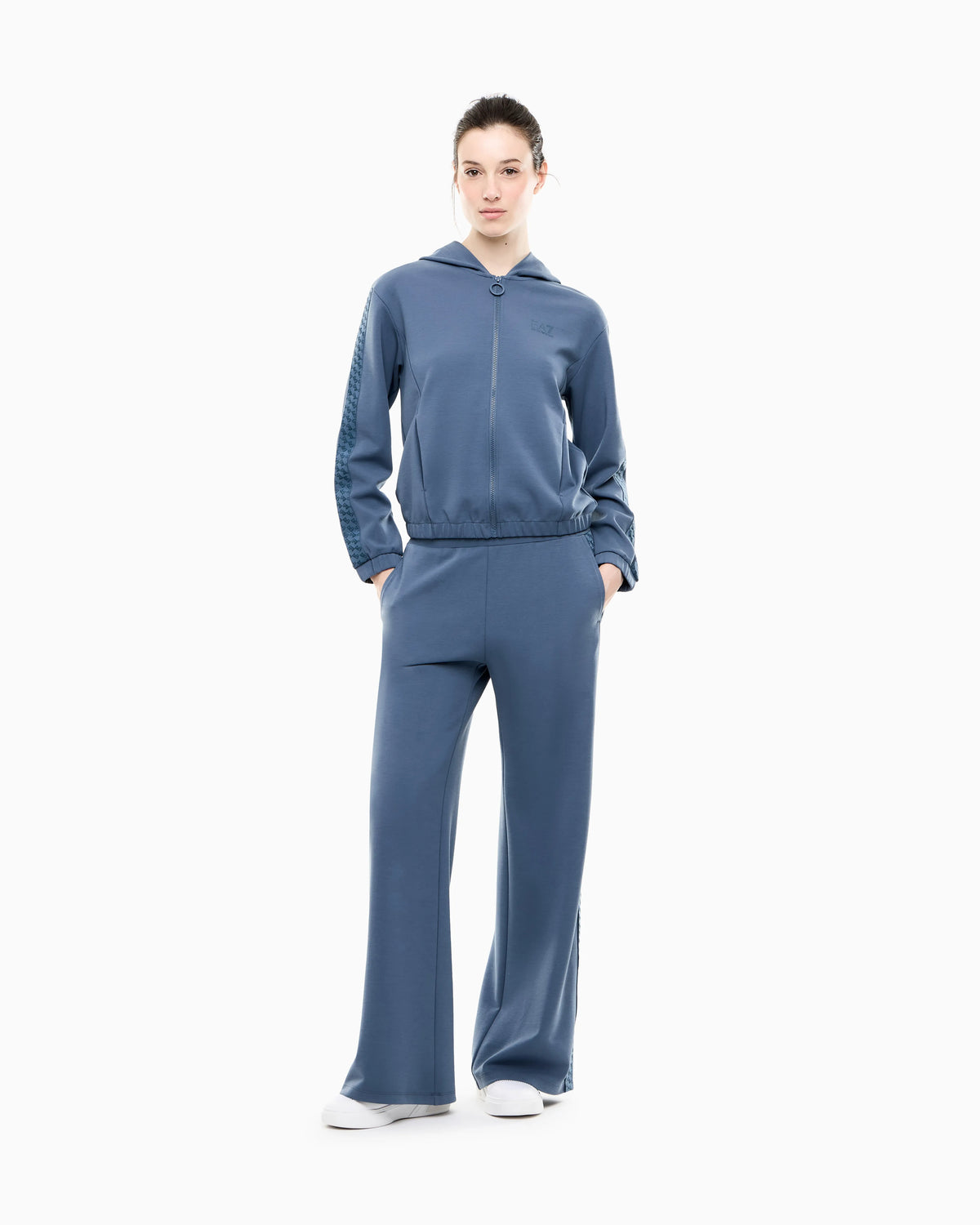 Oversized pants Logo Series in stretch cotton and modal