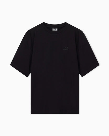 T-shirt short-sleeve oversized in cotton-blend jersey