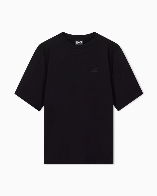 T-shirt short-sleeve oversized in cotton-blend jersey