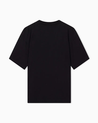 T-shirt short-sleeve oversized in cotton-blend jersey