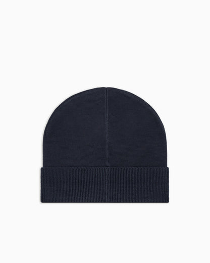 Cuffed beanie with jacquard logo Mountain Visibility