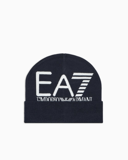 Cuffed beanie with jacquard logo Mountain Visibility