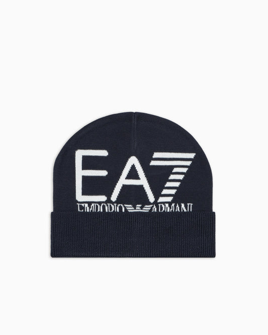 Cuffed beanie with jacquard logo Mountain Visibility