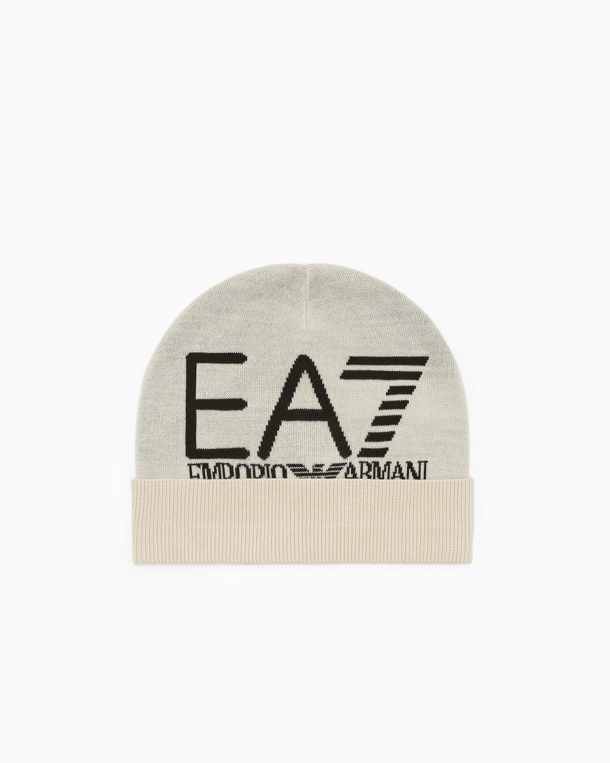 Cuffed beanie with jacquard logo Mountain Visibility